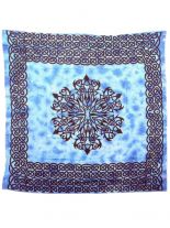 Tagesdecke Muster blau 220 x 220 cm