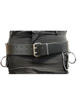 Ledergürtel Spitznieten mit Ringen