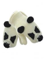 Strick Handschuhe im Eisbär Look