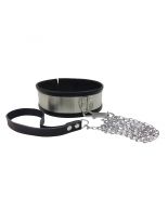 Lederfessel Halsband mit Leine