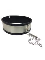Lederfessel Halsband mit Leine