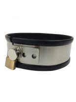 Lederfessel Halsband mit Leine