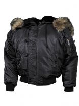 Polar Winterjacke schwarz dick gefüttert