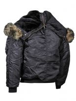 Polar Winterjacke schwarz dick gefüttert