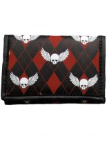 Geldbeutel mit Kette skull with wings