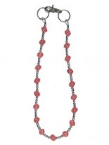 Geldbeutel Kette kleine Würfel pink