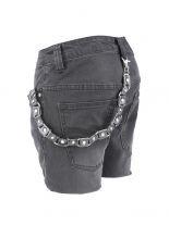 Geldbeutel Kette Leder braun