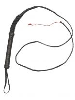 Leder Peitsche 240 cm schwarz