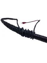 Leder Peitsche 240 cm schwarz
