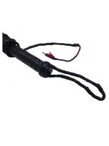 Leder Peitsche 240 cm schwarz