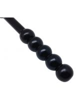 Fetisch Leder Peitsche mit 18 Riemen schwarz