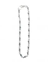 Geldbeutel Kette Skulls silber