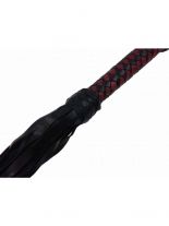 Sklaven Riemen Peitsche schwarz rot