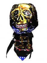 Bandana Cap Skull blau