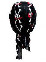 Bandana Cap Piraten Totenkopf mit Bandana