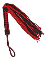 SM Wildleder Peitsche rot 45 cm