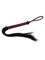 Leder Peitsche Wedel schwarz