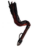 SM Wildleder Peitsche rot 60 cm