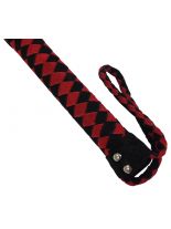 SM Wildleder Peitsche rot 60 cm