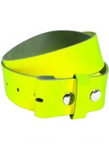 Leder Wechselgürtel gelb