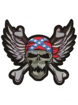 Aufnäher Confederate Skull groß