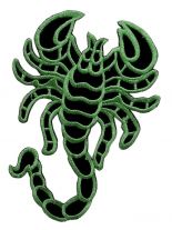 Aufnäher Skorpion grün