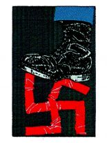 Aufnäher Gegen Nazis Fuß