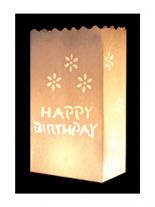 Kerzen Lichttüte Happy Birthday