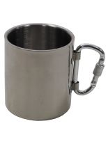 Edelstahl Becher Karabiner 300 ml