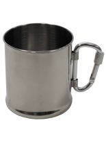 Edelstahl Becher Karabiner 220 ml