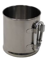 Edelstahl Becher Karabiner 220 ml