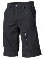 Bermudashort schwarz stonewashed