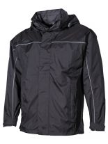 Regen Jacke schwarz leicht