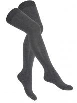 Overknees grau