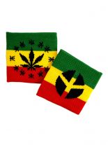 Schweißband Rasta Marijuana