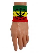 Schweißband Rasta Marijuana
