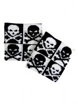 Schweißband Skull kariert