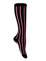 Kniestrümpfe stripes pink