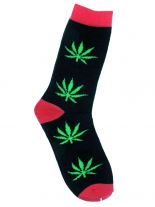 Socken Hanf schwarz grün