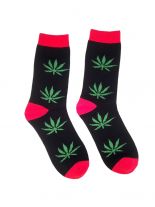 Socken Hanf schwarz grün