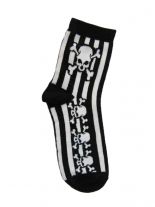 Socken skull gestreift