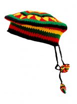 Rasta Mütze mit Bommeln