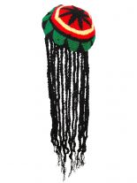 Rasta Mütze mit Dreadlocks
