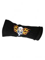 Armstulpen Totenkopf 8 mit Flammen