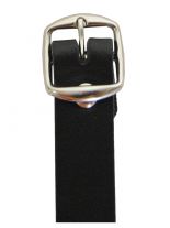 Leder Choker Halsband 6 eckige Nieten und Ring