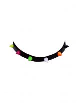 Leder Choker Halsband mit bunten Spitznieten