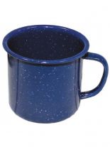 Emaille Tasse blau 350ml