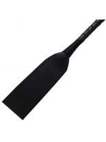 Geflochtene Leder Peitsche schwarz