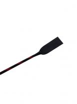Geflochtene Leder Peitsche schwarz rot stripe