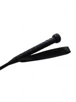 Geflochtene Leder Peitsche schwarz 70 cm